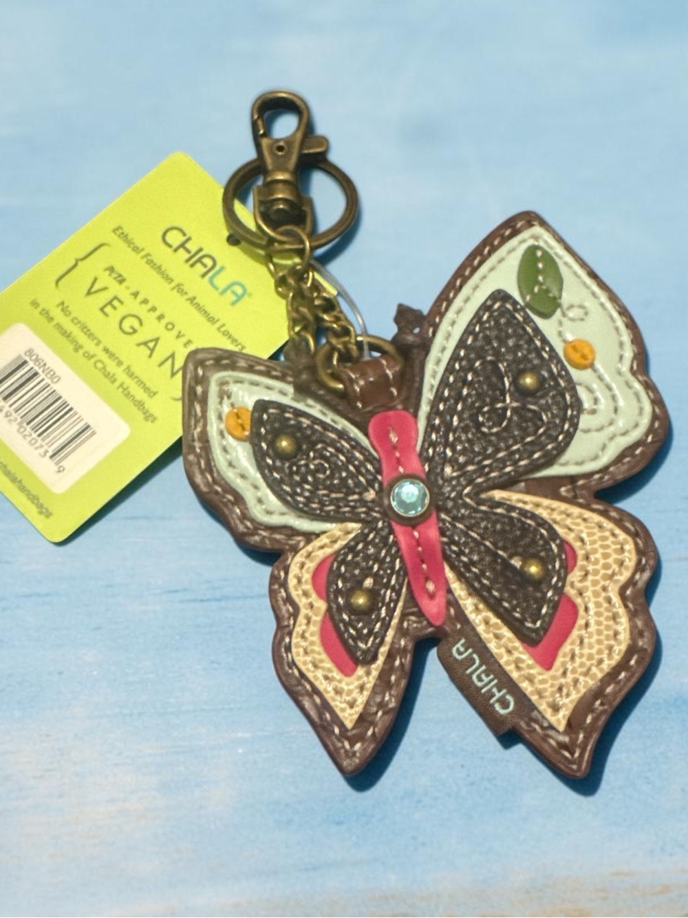Chala Multicolor Butterfly Keychain Charm